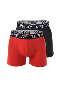 REPLAY Herren Boxer Shorts, 2er Pack - Trunks, Cotton Stretch Bild 1