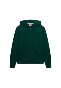 Superdry. - Kapuzenjacke ESSENTIAL SDCO LOGO ZIPHOOD - dunkelgrün