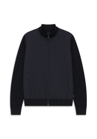 bugatti - Strickjacke, Stehkragen, für Herren - 390 MARINE