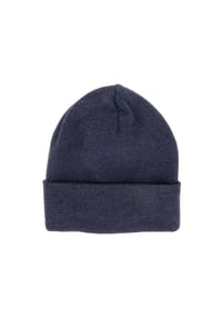 CAPO - Strickmütze doppelt, Merino Umschlag - anthracite