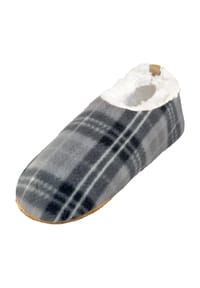 normani® - Herren-Slipper Hausschuhe Karo - Blau