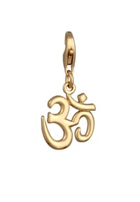 Nenalina - Charm Om Symbol Anhänger 925 Silber - Gold