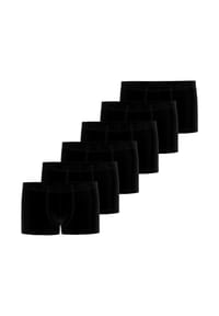 seidensticker - Retro Short / Pant 6er Pack Pur - Schwarz