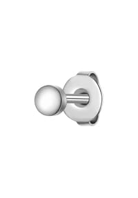 TRUE REBELS - Herren Ohrringe aus Edelstahl in silber - silber