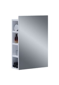 VCM. - Badschrank zeitlos | Maße ca. H. 59 x B. 40 x T. 15 cm | ausreichend Stauraum | Spiegelschrank - Flandu L - Weiß