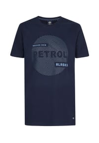 Petrol Industries® - T-Shirt Kurzarmshirt - dunkelblau