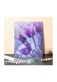 ARTNANAS - ARTNANAS DIY Malen nach Zahlen Set-"Lavendelträume" ohne Rahmen in 40*50CM - 