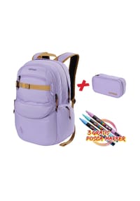 NITRO - Rucksack SET FUTURE HERO mit zahlreichen Aufbewahrungsmöglichkeiten - LAVENDER