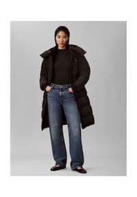 Calvin Klein Jeans - Steppmantel, Eingrifftaschen, für Damen - UB1 BLACK