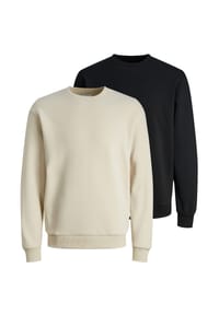 JACK & JONES - Sweatshirt 2er Pack Bradley - Beige