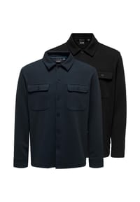 ONLY & SONS - Hemdjacke / Overshirt 2er Pack Newkodyl - Castor gray