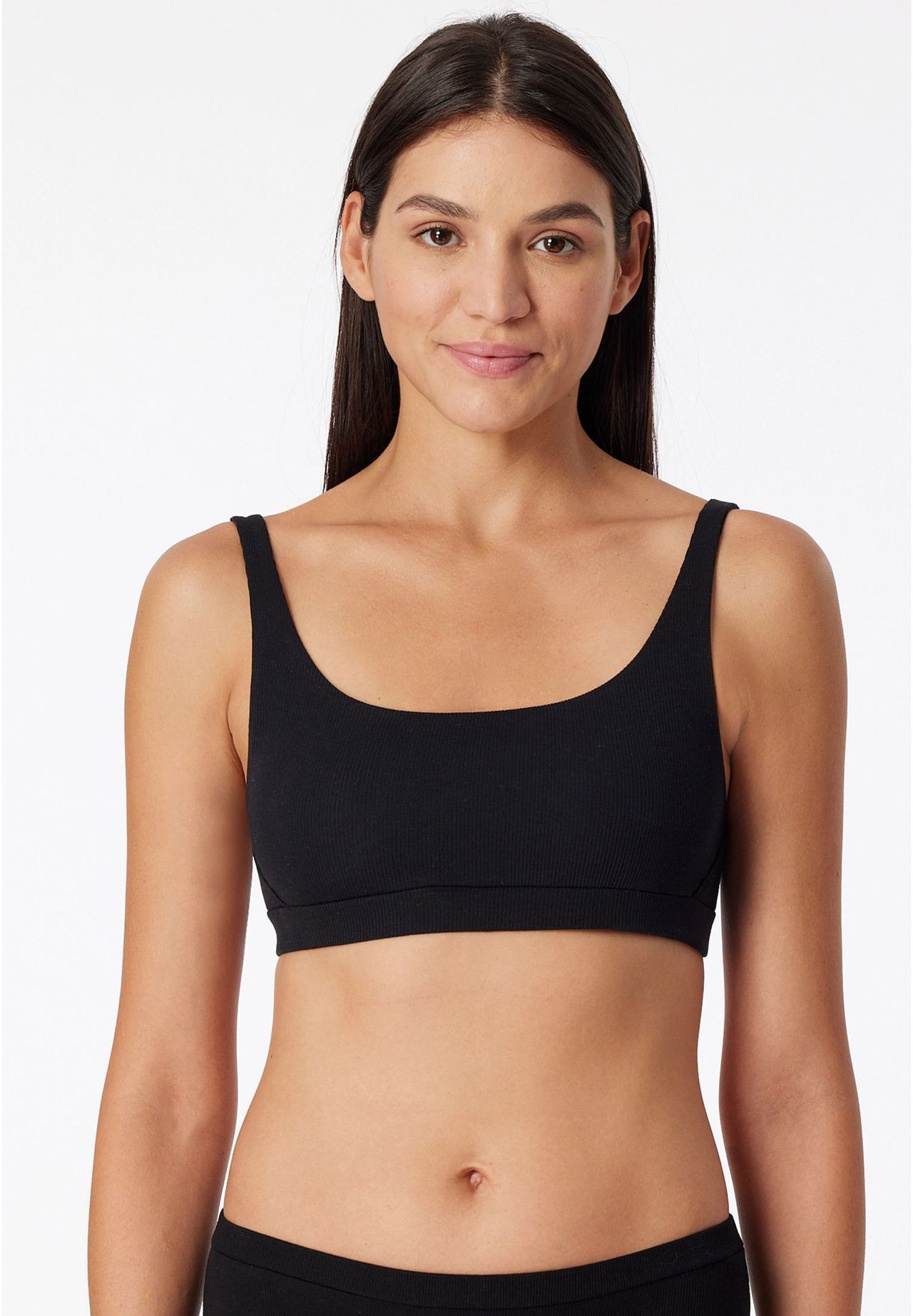 SCHIESSER Pure Rib Bustier, Rippstruktur, Unterbrustband, für 