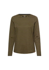 camel active - Langarmshirt aus reiner Baumwolle - Graugrün