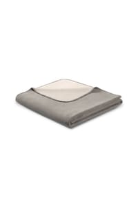 Biederlack® - Wohndecke - Doubleface Zierstich, Baumwollmischung - Anthrazit