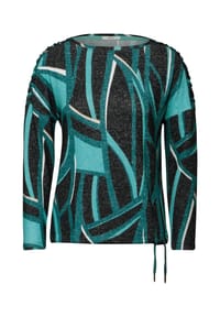 CECIL - Langarmshirt - black melange
