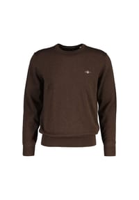 GANT - Herren Strickpullover - CLASSIC COTTON C-NECK, Rundhals, Baumwolle, Regular Fit - Dunkelblau