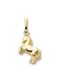 ONE ELEMENT Golden Grace - Damen Schmuckset - Set mit Halskette Pferd Anhänger aus 333 Gelbgold - gold