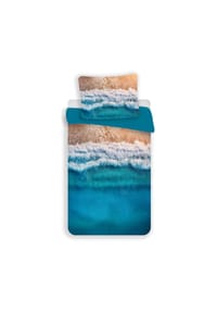 COFI - Paradise Beach Kuschelige Bettwäsche Polyester, 140x200 cm & 70x90 cm - Mehrfarbig 200x140 + 70x90 cm