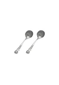 GRÄWE® - Zuckerlöffel ROSENDEKOR - silber