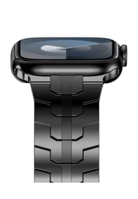 S&T DESIGN - Edelstahl Armband für Apple Watch 42–49mm - schwarz