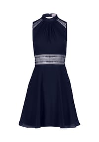 Vera Mont - Cocktailkleid mit Spitzeneinsatz - Night Sky