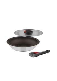 kuppels 3-tlg. Pfannenset - Quick Clack Pro - silberfarben