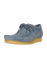 CLARKS® - Schnürschuhe Wallabee French Blue Sde mit ikonischer Sohle - 2008B French Blue Sde