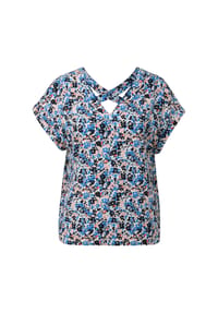 s.Oliver - Shirtbluse, V-Ausschnitt, für Damen - 59A1  BLUE