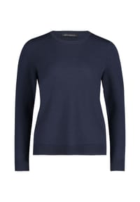 BETTY BARCLAY - Basic-Strickpullover mit Rundhalsausschnitt - Azurine