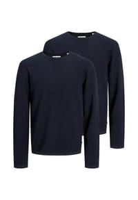 JACK & JONES - Pullover 2er Pack George - Cloud dancer