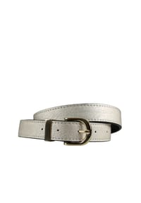 collezione alessandro® - Gürtel Shiny schimmerndes Material - gold