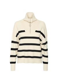 VERO MODA® - Pullover, Troyer, Streifen, für Damen - BIRCH