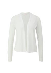 s.Oliver - Strickjacke, V-Ausschnitt, Damen - 0210  WHITE