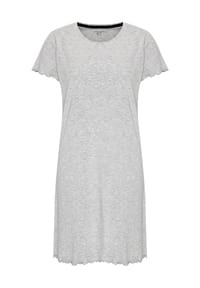 DESIRéE - Sleepshirt "Yolo", Rundhals-Ausschnitt, Melange, für Damen - SILBER MELANGE