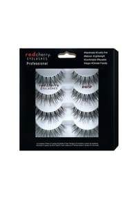 red cherry EYELASHES - Bandwimpern WSP - 4 Pairs - schwarz