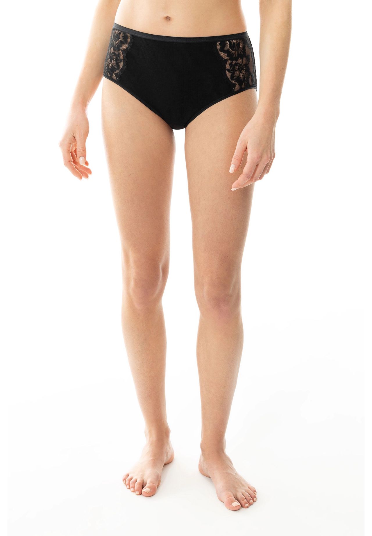 Mey HüFtslip, Florale Spitze, Uni, FüR Damen, Schwarz, 40/42