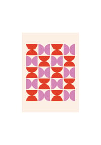  POSTER & FRAME® - Poster  ROSALINDA - Geometric Harmony - 30 x 40 cm