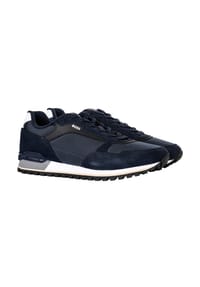 BOSS - Herren Sneaker - Parkour-L Runn sdnyt, Turnschuh, Material-Mix, Logo - Dunkelblau