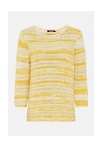 olsen - Pullover mit strukturiertem Allover-Dessin - Golden Yellow