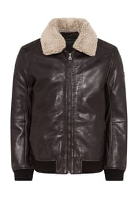 GLOBETROTTER - Lederjacke Vintage Style, Leder, für Herren - 9206 D.CHOCOLATE