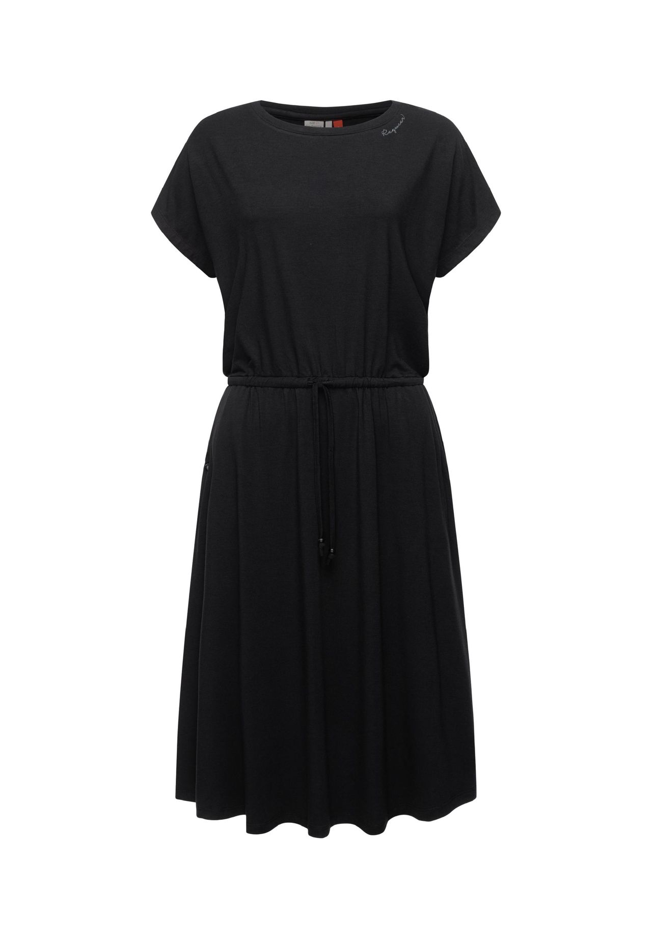 Kleid schwarz knielang kurzarm kaufen | GALERIA