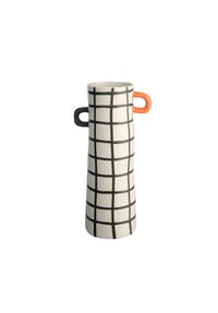 ASA - rayu Vase Tischvase - Beige / Schwarz