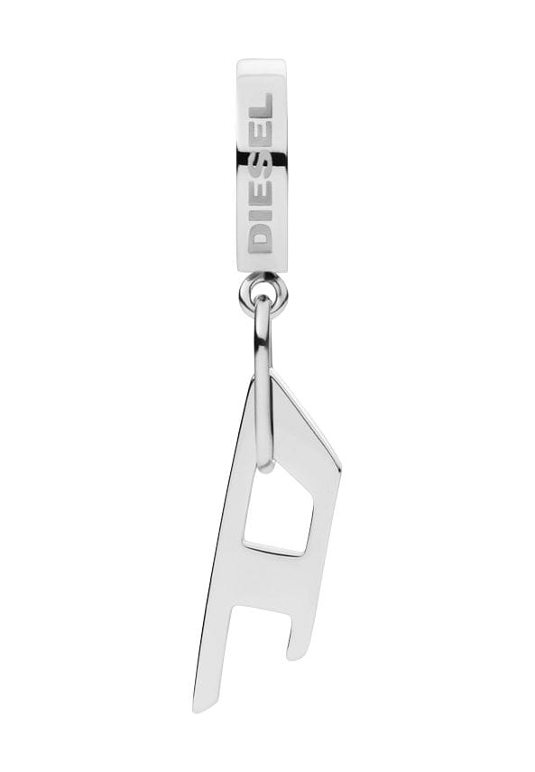 Diesel® Herren Single-Creole Mit AnhäNger "DX1336040", Edelstahl, Silber