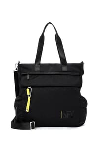 SURI FREY SURI SPORTS MARRY - Shopper, Logo-Print, Reißverschluss, für Damen - 100 BLACK