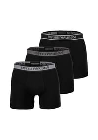 EMPORIO ARMANI - Herren Boxershorts, 3er Pack - CORE LOGOBAND, Boxer, Stretch Cotton - Blau