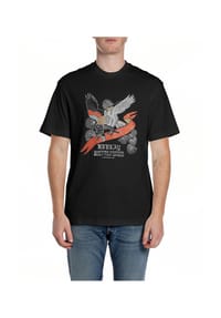 REPLAY - T-SHIRTS FP, 098 BLACK, L - 011 NATURAL WHITE