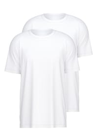 CALIDA - T-Shirt, Rundhals-Ausschnitt, blau, für Herren - 001 WEISS
