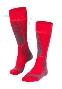 FALKE - SK Compression Wool Kniestrümpfe, Polsterung, Feuchtigkeitstransport, für Damen - 3178 BLACK-NEON W1