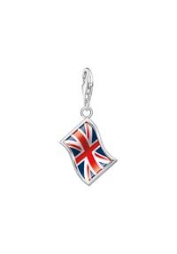 Thomas Sabo London Charms - Charm-Anhänger LONDON UK-Flagge - silberfarben,, blau, rot
