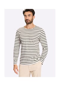 Witt - Langarm-Shirt - khaki-ecru-gestreift